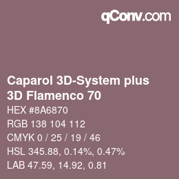 Farbcode: Caparol 3D-System plus - 3D Flamenco 70 | qconv.com