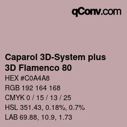 Color code: Caparol 3D-System plus - 3D Flamenco 80 | qconv.com