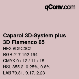 Código de color: Caparol 3D-System plus - 3D Flamenco 85 | qconv.com