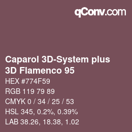 カラーコード: Caparol 3D-System plus - 3D Flamenco 95 | qconv.com