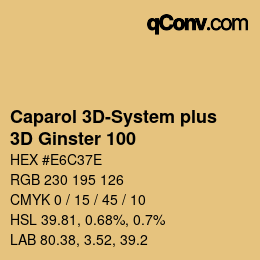 Code couleur: Caparol 3D-System plus - 3D Ginster 100 | qconv.com