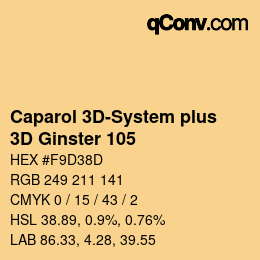 カラーコード: Caparol 3D-System plus - 3D Ginster 105 | qconv.com