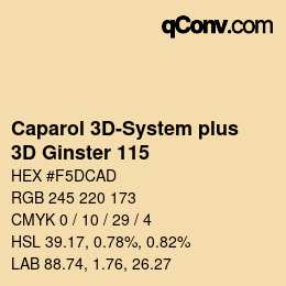 Code couleur: Caparol 3D-System plus - 3D Ginster 115 | qconv.com