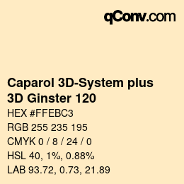 カラーコード: Caparol 3D-System plus - 3D Ginster 120 | qconv.com