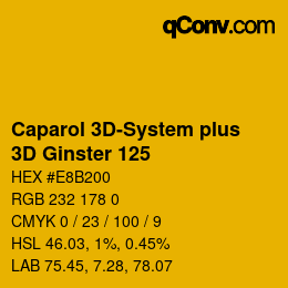 Código de color: Caparol 3D-System plus - 3D Ginster 125 | qconv.com