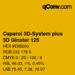 カラーコード: Caparol 3D-System plus - 3D Ginster 125 | qconv.com