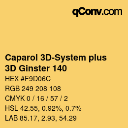 カラーコード: Caparol 3D-System plus - 3D Ginster 140 | qconv.com