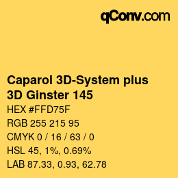 Farbcode: Caparol 3D-System plus - 3D Ginster 145 | qconv.com