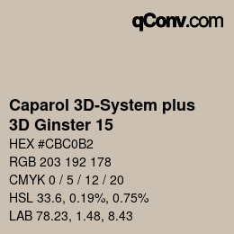 Color code: Caparol 3D-System plus - 3D Ginster 15 | qconv.com