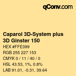カラーコード: Caparol 3D-System plus - 3D Ginster 150 | qconv.com