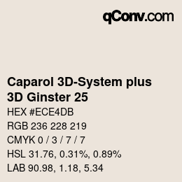 Color code: Caparol 3D-System plus - 3D Ginster 25 | qconv.com