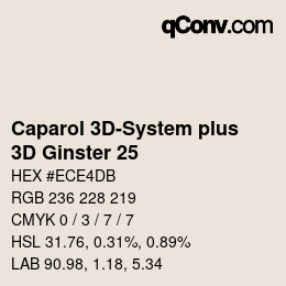 Code couleur: Caparol 3D-System plus - 3D Ginster 25 | qconv.com
