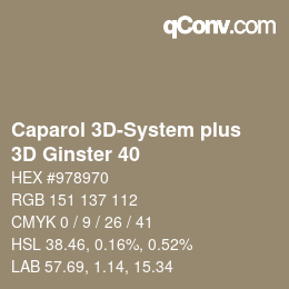 Color code: Caparol 3D-System plus - 3D Ginster 40 | qconv.com