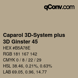 Color code: Caparol 3D-System plus - 3D Ginster 45 | qconv.com