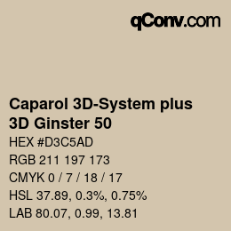 Código de color: Caparol 3D-System plus - 3D Ginster 50 | qconv.com