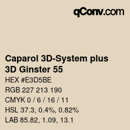 Código de color: Caparol 3D-System plus - 3D Ginster 55 | qconv.com