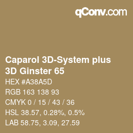 Código de color: Caparol 3D-System plus - 3D Ginster 65 | qconv.com