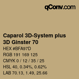Code couleur: Caparol 3D-System plus - 3D Ginster 70 | qconv.com