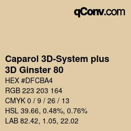 Código de color: Caparol 3D-System plus - 3D Ginster 80 | qconv.com