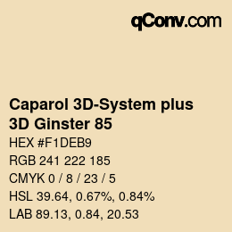 Farbcode: Caparol 3D-System plus - 3D Ginster 85 | qconv.com