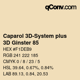 Color code: Caparol 3D-System plus - 3D Ginster 85 | qconv.com