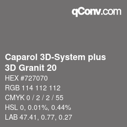 カラーコード: Caparol 3D-System plus - 3D Granit 20 | qconv.com