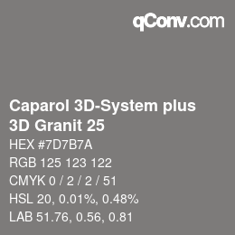 カラーコード: Caparol 3D-System plus - 3D Granit 25 | qconv.com