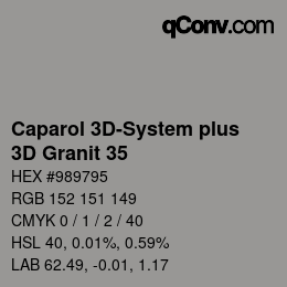 Código de color: Caparol 3D-System plus - 3D Granit 35 | qconv.com
