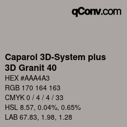 Código de color: Caparol 3D-System plus - 3D Granit 40 | qconv.com