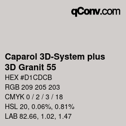 カラーコード: Caparol 3D-System plus - 3D Granit 55 | qconv.com