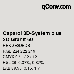 カラーコード: Caparol 3D-System plus - 3D Granit 60 | qconv.com