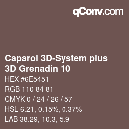 Código de color: Caparol 3D-System plus - 3D Grenadin 10 | qconv.com