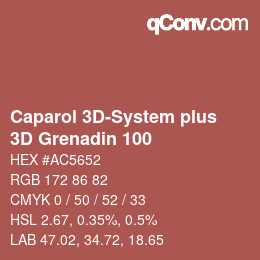 Código de color: Caparol 3D-System plus - 3D Grenadin 100 | qconv.com