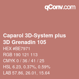 Color code: Caparol 3D-System plus - 3D Grenadin 105 | qconv.com