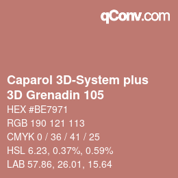 Code couleur: Caparol 3D-System plus - 3D Grenadin 105 | qconv.com