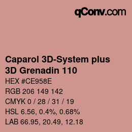 Color code: Caparol 3D-System plus - 3D Grenadin 110 | qconv.com