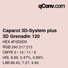 カラーコード: Caparol 3D-System plus - 3D Grenadin 120 | qconv.com