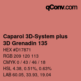 Color code: Caparol 3D-System plus - 3D Grenadin 135 | qconv.com