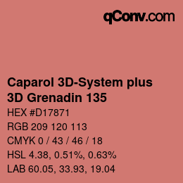 カラーコード: Caparol 3D-System plus - 3D Grenadin 135 | qconv.com