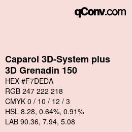 Código de color: Caparol 3D-System plus - 3D Grenadin 150 | qconv.com