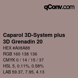 Color code: Caparol 3D-System plus - 3D Grenadin 20 | qconv.com