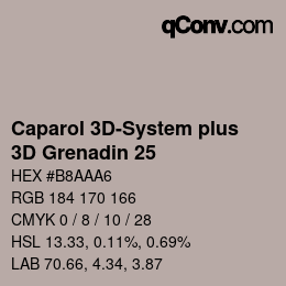 カラーコード: Caparol 3D-System plus - 3D Grenadin 25 | qconv.com