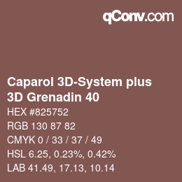 Color code: Caparol 3D-System plus - 3D Grenadin 40 | qconv.com