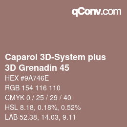 カラーコード: Caparol 3D-System plus - 3D Grenadin 45 | qconv.com