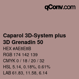 カラーコード: Caparol 3D-System plus - 3D Grenadin 50 | qconv.com
