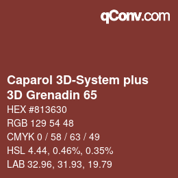 カラーコード: Caparol 3D-System plus - 3D Grenadin 65 | qconv.com