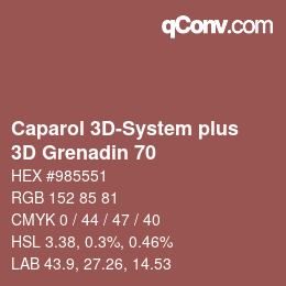 Color code: Caparol 3D-System plus - 3D Grenadin 70 | qconv.com