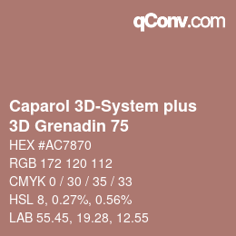 カラーコード: Caparol 3D-System plus - 3D Grenadin 75 | qconv.com
