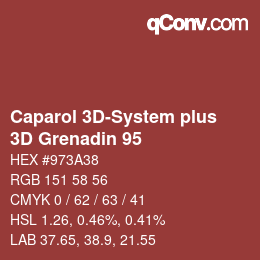 Color code: Caparol 3D-System plus - 3D Grenadin 95 | qconv.com