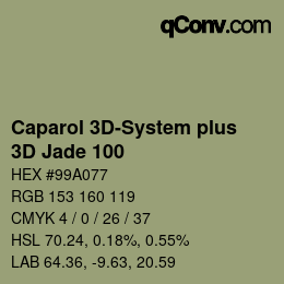 Code couleur: Caparol 3D-System plus - 3D Jade 100 | qconv.com